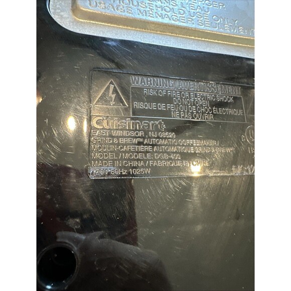 Cuisinart DGB-1400BCPC Automatic Grind and Brew 12-Cup Coffeemaker Black - Picture 13 of 13